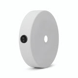 Mini rosone cilindrico in metallo con interruttore, Ø 83 mm — Bianco opaco