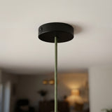 Mini rosone cilindrico in metallo con interruttore, Ø 83 mm — Nero