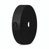 Mini rosone cilindrico in metallo con interruttore, Ø 83 mm — Nero