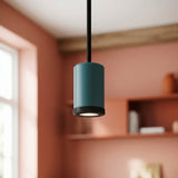 Mini faretto LED in metallo Mini GU10 — Blu petrolio