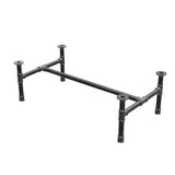Base per tavolino, struttura a H, ghisa e acciaio Ø 34 mm, 102 × 56 cm, altezza 32 cm
