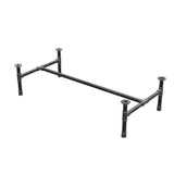 Base per tavolino, struttura a H, ghisa e acciaio Ø 34 mm, 132 × 66 cm, altezza 32 cm