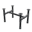 Base per tavolino, struttura a H, ghisa e acciaio Ø 34 mm, 52 × 36 cm, altezza 32 cm