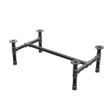 Base per tavolino, struttura a H, ghisa e acciaio Ø 42 mm, 106 × 61 cm, altezza 34 cm