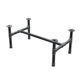 Base per tavolino, struttura a H, ghisa e acciaio Ø 42 mm, 106 × 61 cm, altezza 44 cm