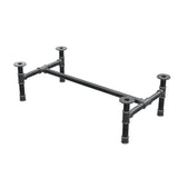 Base per tavolino, struttura a H, ghisa e acciaio Ø 42 mm, 116 × 61 cm, altezza 34 cm