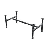 Base per tavolino, struttura a H, ghisa e acciaio Ø 42 mm, 116 × 61 cm, altezza 44 cm