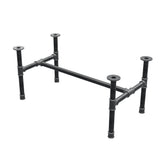Base per tavolino, struttura a H, ghisa e acciaio Ø 42 mm, 116 × 61 cm, altezza 54 cm