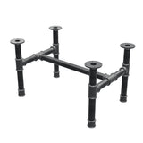 Base per tavolino, struttura a H, ghisa e acciaio Ø 42 mm, 76 × 51 cm, altezza 44 cm