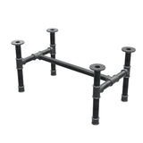 Base per tavolino, struttura a H, ghisa e acciaio Ø 42 mm, 86 × 51 cm, altezza 44 cm