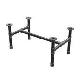 Base per tavolino, struttura a H, ghisa e acciaio Ø 42 mm, 96 × 57 cm, altezza 44 cm