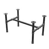 Base per tavolino, struttura a H, ghisa e acciaio Ø 42 mm, 96 × 57 cm, altezza 54 cm