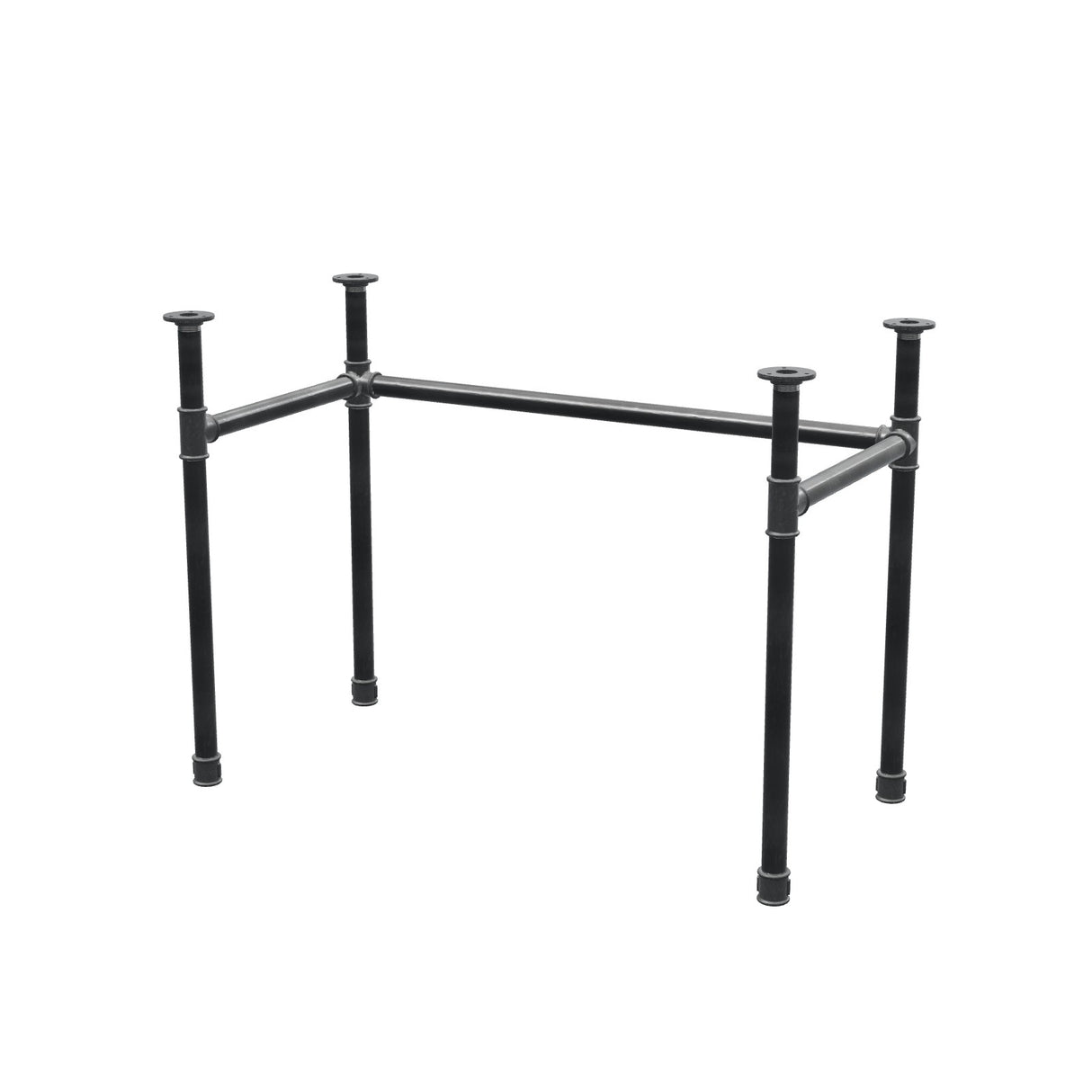 Base per scrivania, struttura a U, ghisa e acciaio Ø 34 mm, 102 × 52 cm, altezza 72 cm