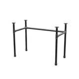 Base per scrivania, struttura a U, ghisa e acciaio Ø 34 mm, 102 × 52 cm, altezza 72 cm