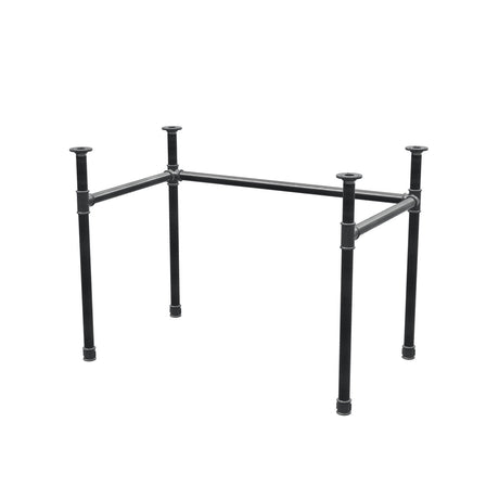 Base per scrivania, struttura a U, ghisa e acciaio Ø 34 mm, 102 × 62 cm, altezza 72 cm