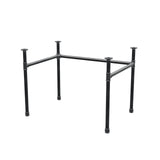 Base per scrivania, struttura a U, ghisa e acciaio Ø 34 mm, 102 × 72 cm, altezza 72 cm