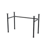 Base per scrivania, struttura a U, ghisa e acciaio Ø 34 mm, 112 × 52 cm, altezza 72 cm