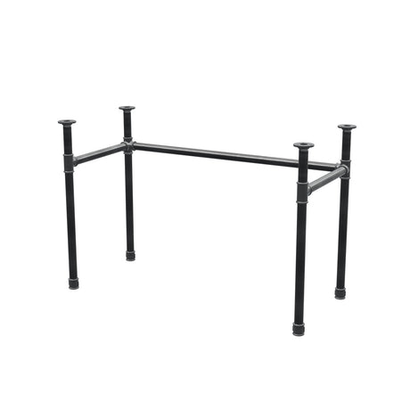 Base per scrivania, struttura a U, ghisa e acciaio Ø 34 mm, 112 × 52 cm, altezza 72 cm