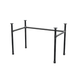 Base per scrivania, struttura a U, ghisa e acciaio Ø 34 mm, 112 × 62 cm, altezza 72 cm