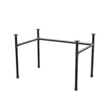 Base per scrivania, struttura a U, ghisa e acciaio Ø 34 mm, 112 × 72 cm, altezza 72 cm