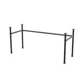 Base per scrivania, struttura a U, ghisa e acciaio Ø 34 mm, 162 × 62 cm, altezza 72 cm