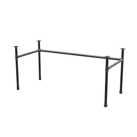 Base per scrivania, struttura a U, ghisa e acciaio Ø 34 mm, 162 × 72 cm, altezza 72 cm
