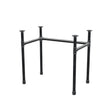 Base per scrivania, struttura a U, ghisa e acciaio Ø 34 mm, 82 × 52 cm, altezza 72 cm
