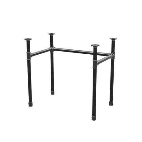 Base per scrivania, struttura a U, ghisa e acciaio Ø 34 mm, 82 × 52 cm, altezza 72 cm