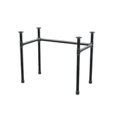 Base per scrivania, struttura a U, ghisa e acciaio Ø 34 mm, 92 × 52 cm, altezza 72 cm