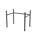 Base per scrivania, struttura a U, ghisa e acciaio Ø 34 mm, 92 × 62 cm, altezza 72 cm