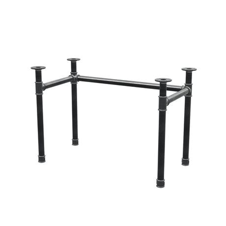 Base per scrivania, struttura a U, ghisa e acciaio Ø 42 mm, 106 × 56 cm, altezza 70 cm