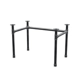 Base per scrivania, struttura a U, ghisa e acciaio Ø 42 mm, 106 × 66 cm, altezza 70 cm