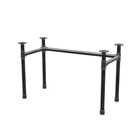 Base per scrivania, struttura a U, ghisa e acciaio Ø 42 mm, 116 × 56 cm, altezza 70 cm