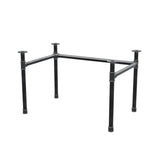 Base per scrivania, struttura a U, ghisa e acciaio Ø 42 mm, 116 × 76 cm, altezza 70 cm