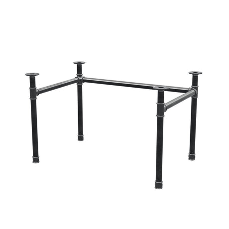 Base per scrivania, struttura a U, ghisa e acciaio Ø 42 mm, 116 × 76 cm, altezza 70 cm