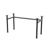 Base per scrivania, struttura a U, ghisa e acciaio Ø 42 mm, 136 × 56 cm, altezza 70 cm