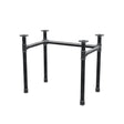 Base per scrivania, struttura a U, ghisa e acciaio Ø 42 mm, 86 × 56 cm, altezza 70 cm