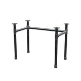 Base per scrivania, struttura a U, ghisa e acciaio Ø 42 mm, 96 × 56 cm, altezza 70 cm