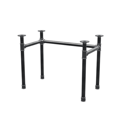 Base per scrivania, struttura a U, ghisa e acciaio Ø 42 mm, 96 × 56 cm, altezza 70 cm