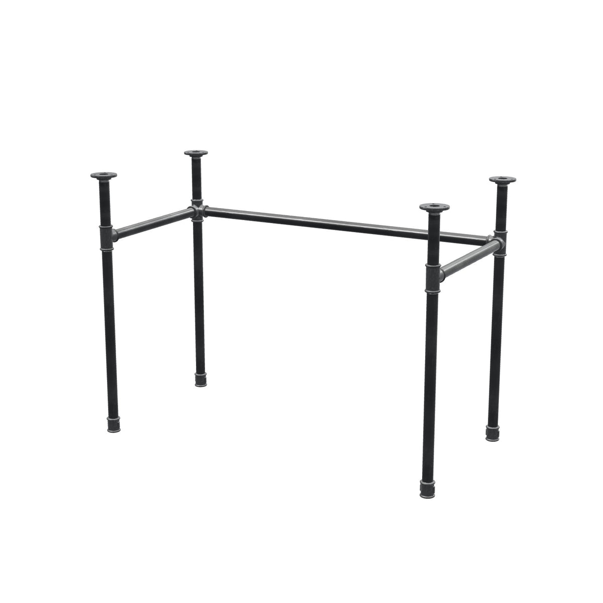 Base per scrivania, struttura a U, ghisa e acciaio Ø 27 mm, 101 × 51 cm, altezza 71 cm
