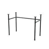 Base per scrivania, struttura a U, ghisa e acciaio Ø 27 mm, 101 × 51 cm, altezza 71 cm