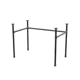 Base per scrivania, struttura a U, ghisa e acciaio Ø 27 mm, 101 × 61 cm, altezza 71 cm