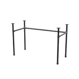 Base per scrivania, struttura a U, ghisa e acciaio Ø 27 mm, 111 × 51 cm, altezza 71 cm