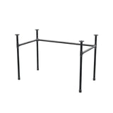 Base per scrivania, struttura a U, ghisa e acciaio Ø 27 mm, 111 × 61 cm, altezza 71 cm
