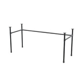Base per scrivania, struttura a U, ghisa e acciaio Ø 27 mm, 161 × 61 cm, altezza 71 cm