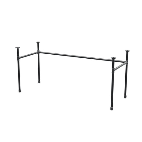 Base per scrivania, struttura a U, ghisa e acciaio Ø 27 mm, 161 × 61 cm, altezza 71 cm