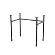 Base per scrivania, struttura a U, ghisa e acciaio Ø 27 mm, 81 × 51 cm, altezza 71 cm
