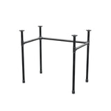 Base per scrivania, struttura a U, ghisa e acciaio Ø 27 mm, 81 × 51 cm, altezza 71 cm