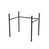 Base per scrivania, struttura a U, ghisa e acciaio Ø 27 mm, 81 × 61 cm, altezza 71 cm