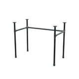 Base per scrivania, struttura a U, ghisa e acciaio Ø 27 mm, 91 × 51 cm, altezza 71 cm